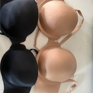 Victoria's Secret Black and Tan Bras